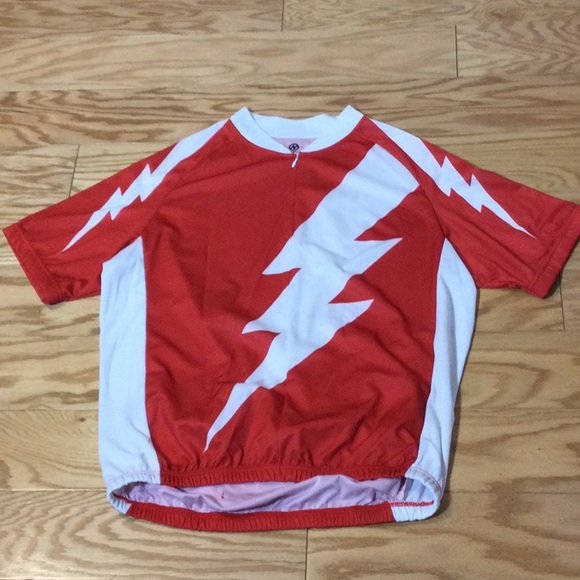 NWOT XL Nashbar red flash bicycle jersey - Picture 3 of 16